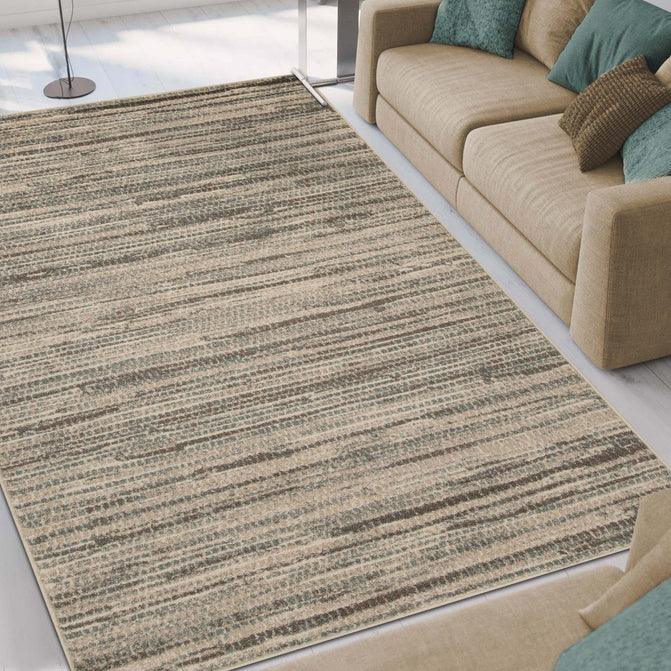 Montouk Pastel Striped Indoor Area Rugs or Runner Rug - Green