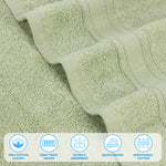 Belmont Zero Twist Cotton Medium Weight 6 Piece Towel Set - Towel Set by Superior