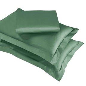 Egyptian Cotton 850 Thread Count Solid Luxury 3 Piece Duvet Cover Set - Green