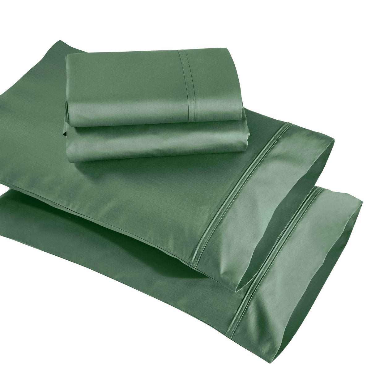 Egyptian Cotton 850 Thread Count Solid Deep Pocket Bed Sheet Set - Green