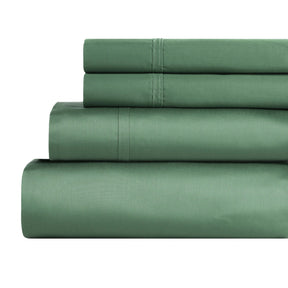 Egyptian Cotton 850 Thread Count Solid Deep Pocket Bed Sheet Set - Green