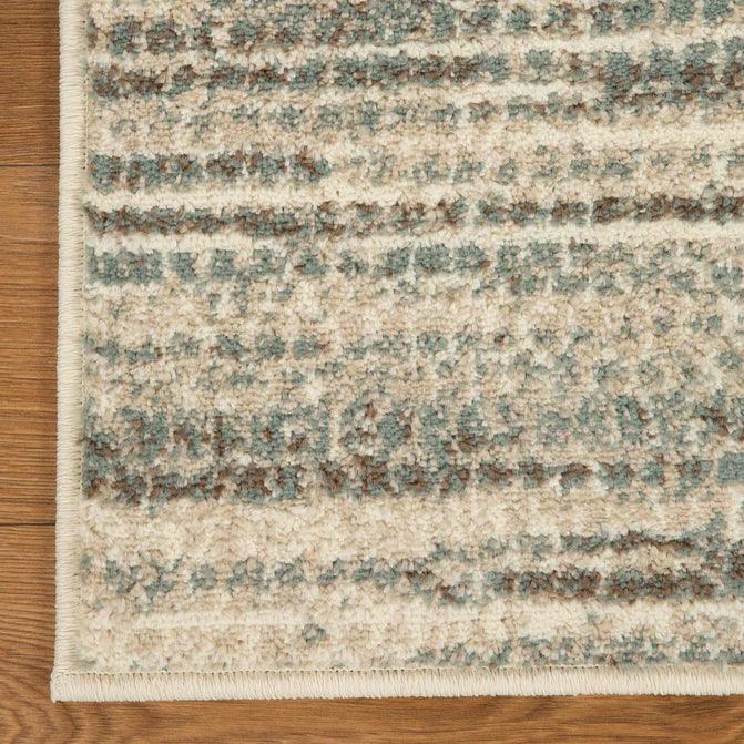 Montouk Pastel Striped Indoor Area Rugs or Runner Rug - Green