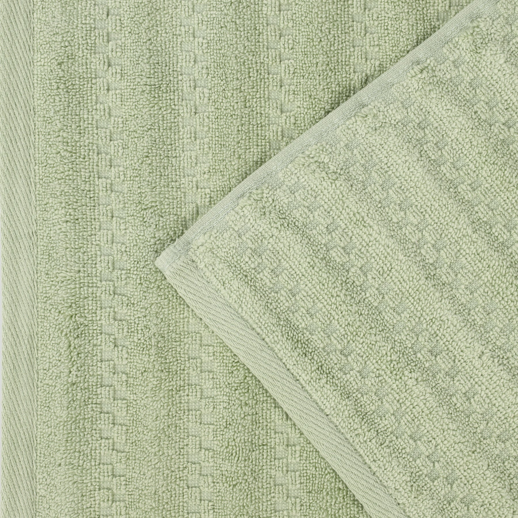 Zuma Zero Twist Cotton Waffle Textured Stripes Bath Towels, Set of 2