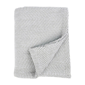 Maya Chenille Herringbone Soft Textured Medium Weight Cotton Blanket