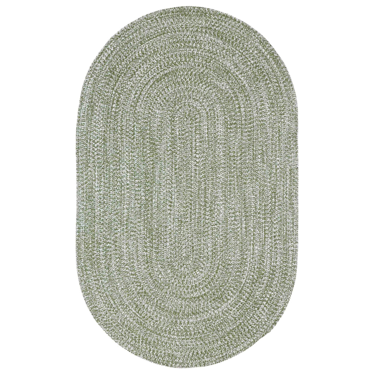 Reversible Braided Eco-Friendly Area Rug Indoor Outdoor Rugs -
Green-White