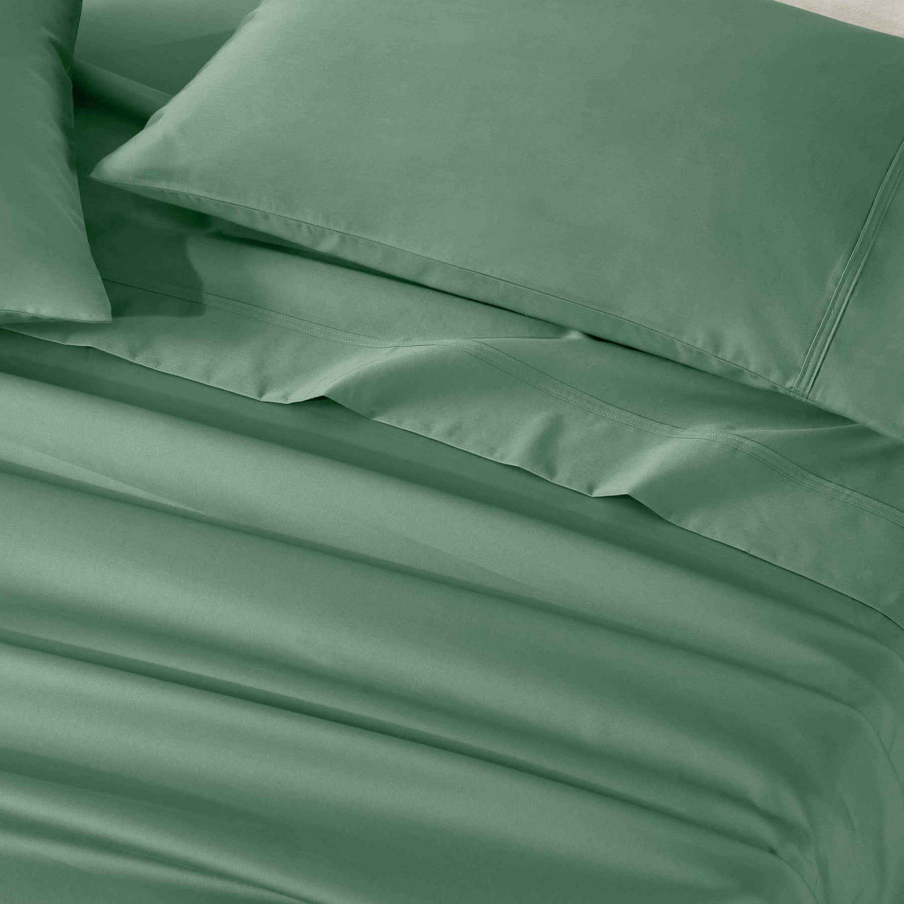 Egyptian Cotton 850 Thread Count Solid Deep Pocket Bed Sheet Set - Green