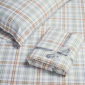 Plaid Flannel Cotton Classic Modern Farmhouse Deep Pocket Sheet Set