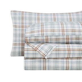 Plaid Flannel Cotton Classic Modern Farmhouse Deep Pocket Sheet Set