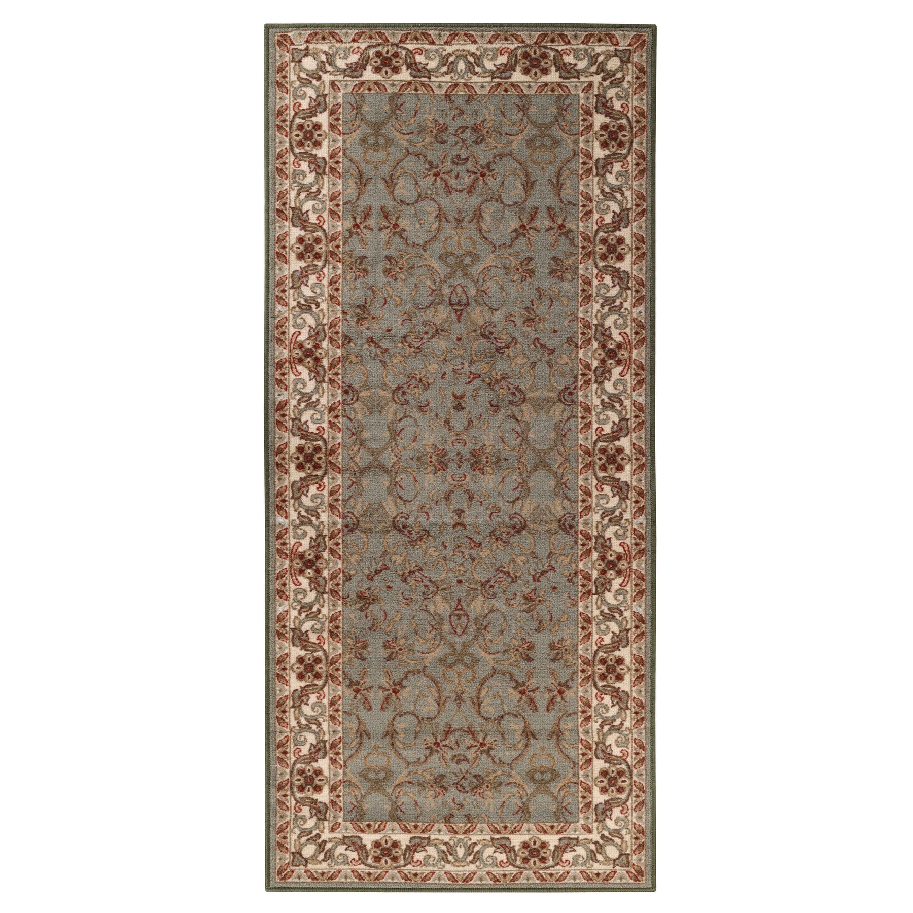 Heritage Traditional Floral Scroll Indoor Runner or Area Rug