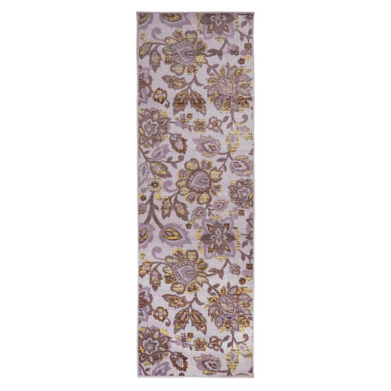 Jezabel Floral Non-Slip Washable Indoor Area Rug or Runner - Rugs by Superior - Superior 