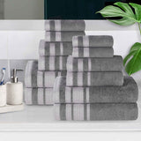 Hays Cotton Medium Weight 12 Piece Assorted Bathroom Towel Set - Towel Set by Superior