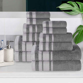 Hays Cotton Medium Weight 12 Piece Assorted Bathroom Towel Set