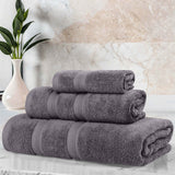 Smart Dry Zero Twist Cotton Medium Weight 3 Piece Assorted Towel Set - Towel Set by Superior