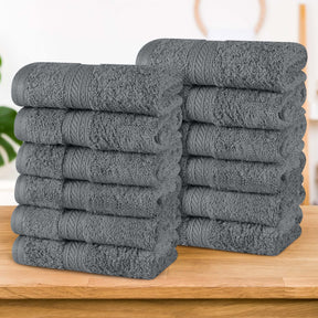 Atlas Cotton Absorbent Heavyweight Face Towel Washcloth Set of 12