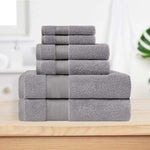 Turkish Cotton Highly Absorbent Solid 6 Piece Towel Set - Towel Set by Superior