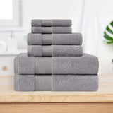 Turkish Cotton Highly Absorbent Solid 6 Piece Towel Set - Towel Set by Superior