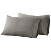 Egyptian Cotton 850 Thread Count Solid Luxury Pillowcases, Set of 2 - Gray