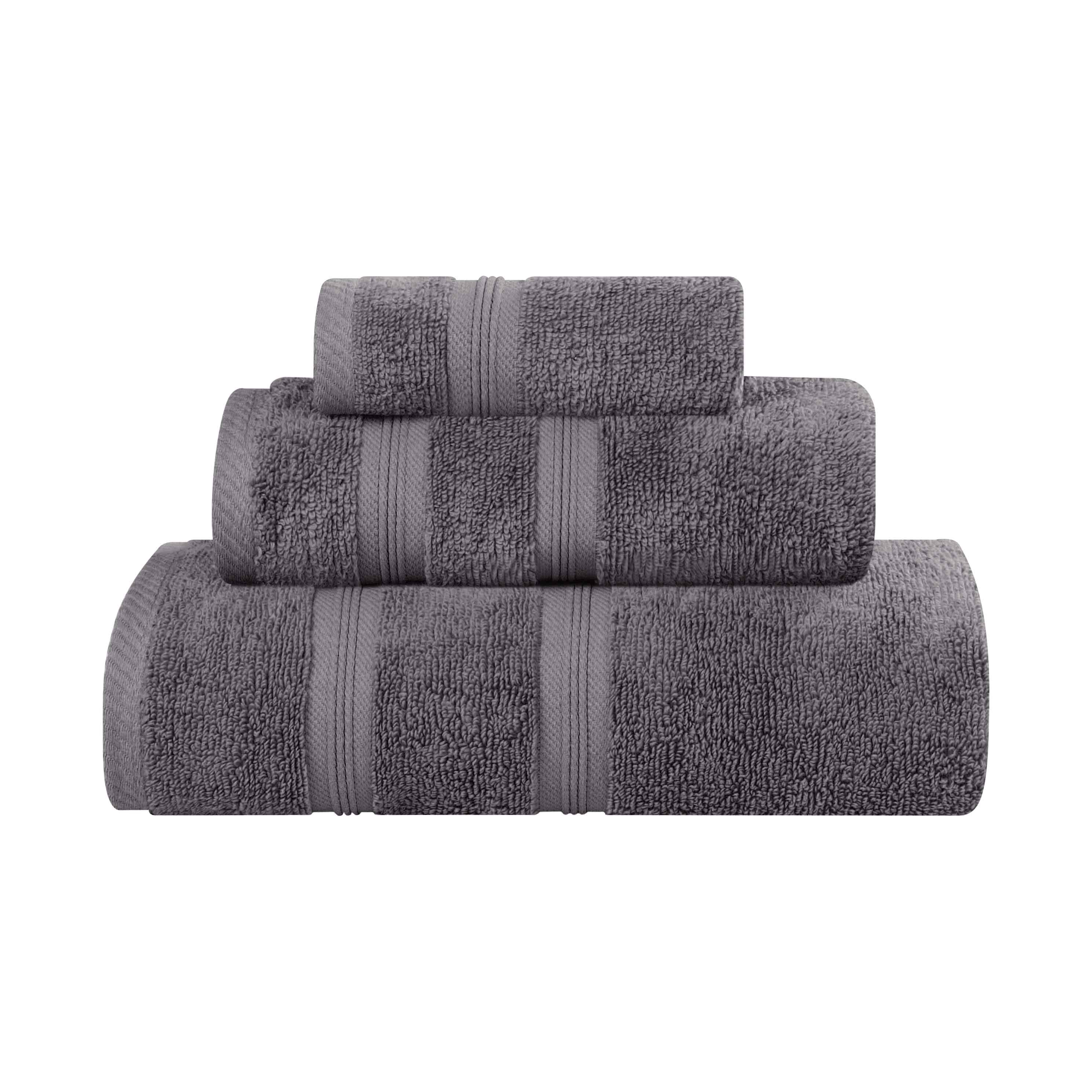 Smart Dry Zero Twist Cotton Medium Weight 3 Piece Assorted Towel Set - Towel Set by Superior