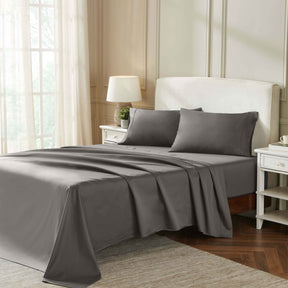 Egyptian Cotton 850 Thread Count Solid Deep Pocket Bed Sheet Set - Gray