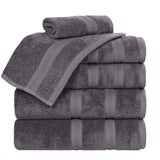 Smart Dry Zero Twist Cotton Medium Weight 6 Piece Assorted Towel Set - Towel Set by Superior