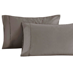 Cotton Blend Solid Pillowcases, Set of 2