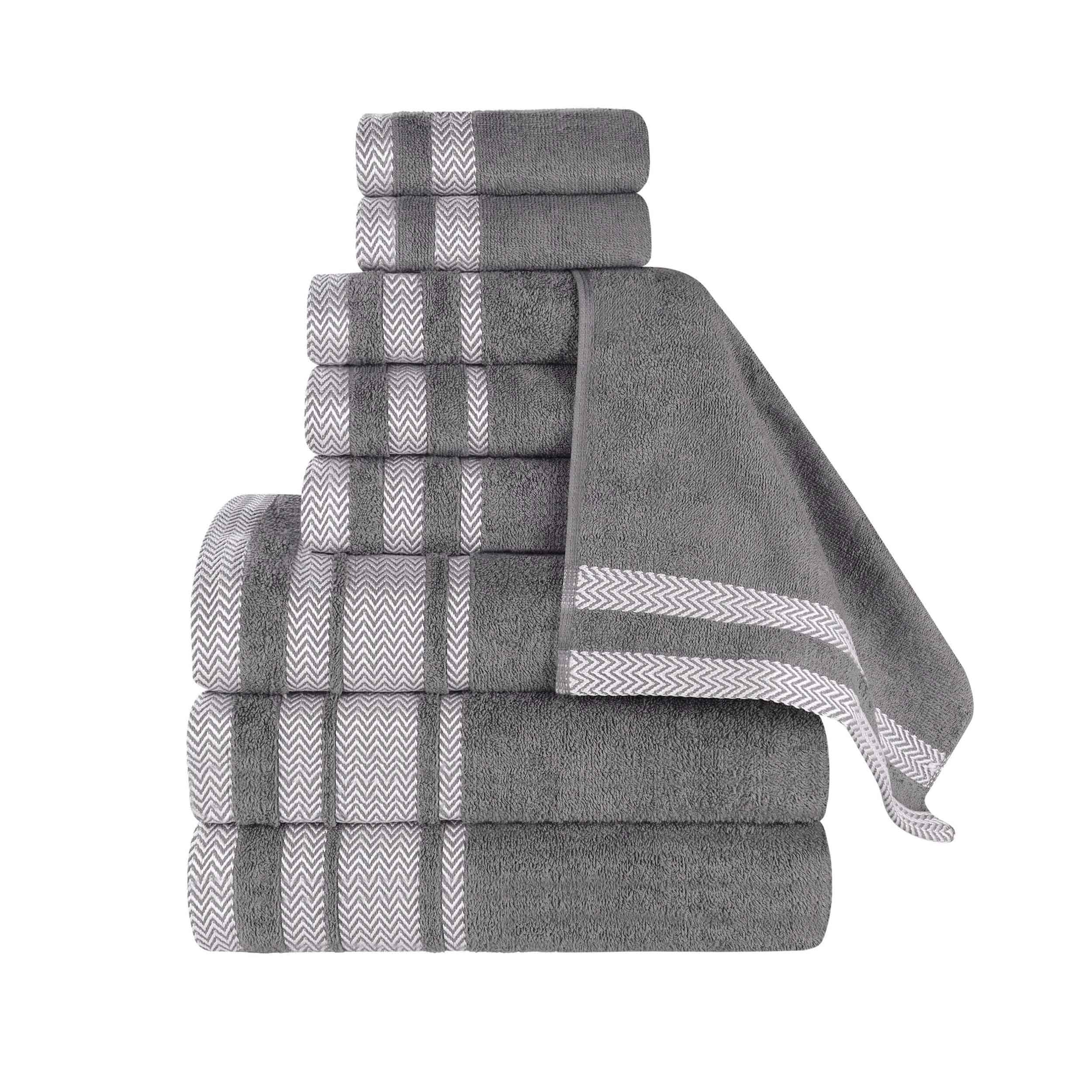 Hays Cotton Medium Weight 9 Piece Assorted Bathroom Towel Set - Towel Set by Superior