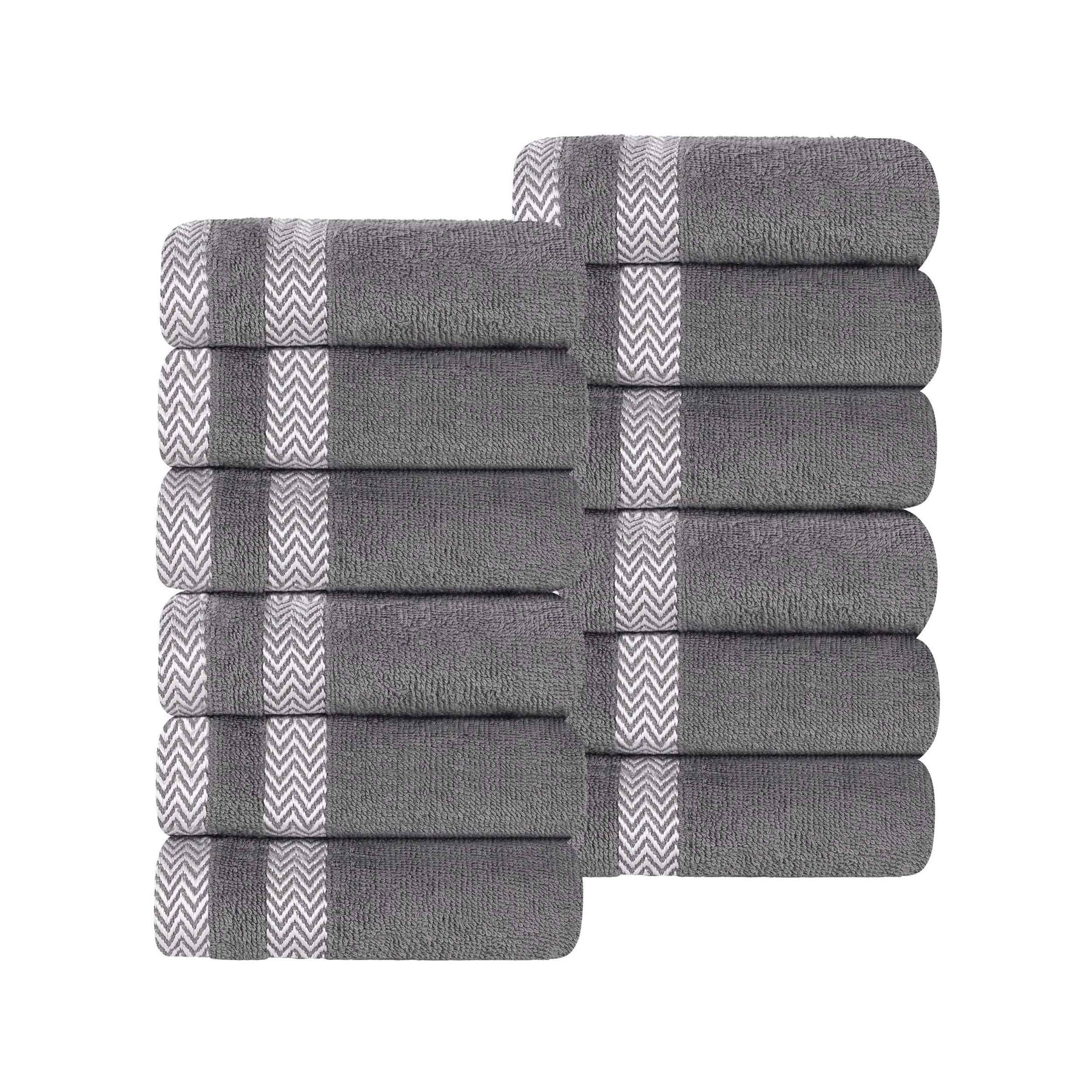 Hays Cotton Medium Weight Soft Face Towel Washcloth Set of 12