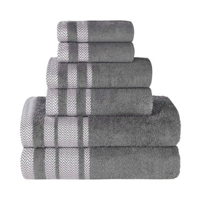 Hays Cotton Medium Weight 6 Piece Assorted Bathroom Towel Set