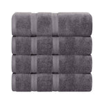 Smart Dry Zero Twist Cotton Medium Weight Bath Towels, Set of 4 - Bath Towel by Superior