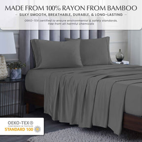 Rayon From Bamboo 300 Thread Count Solid Deep Pocket Sheet Set