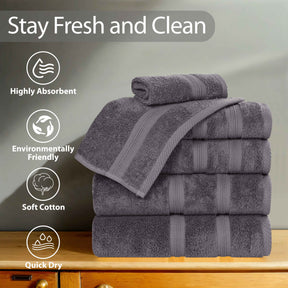 Smart Dry Zero Twist Cotton Medium Weight 3 Piece Assorted Towel Set