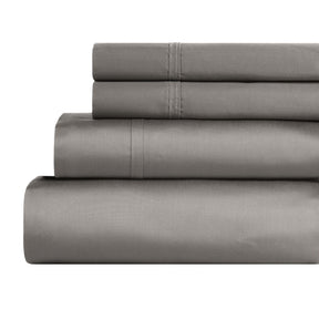 Egyptian Cotton 850 Thread Count Solid Deep Pocket Bed Sheet Set - Gray