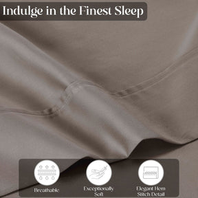 Cotton Blend Solid Deep Pocket Bed Sheet Set