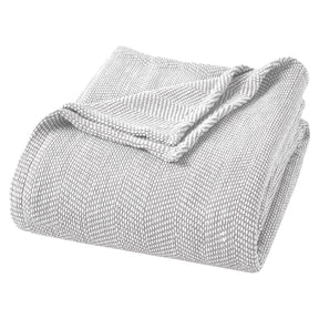 Maya Chenille Herringbone Soft Textured Medium Weight Cotton Blanket