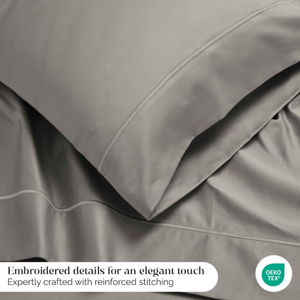 Egyptian Cotton 1500 Thread Count Marrow Stitch Hem Bed Sheet Set