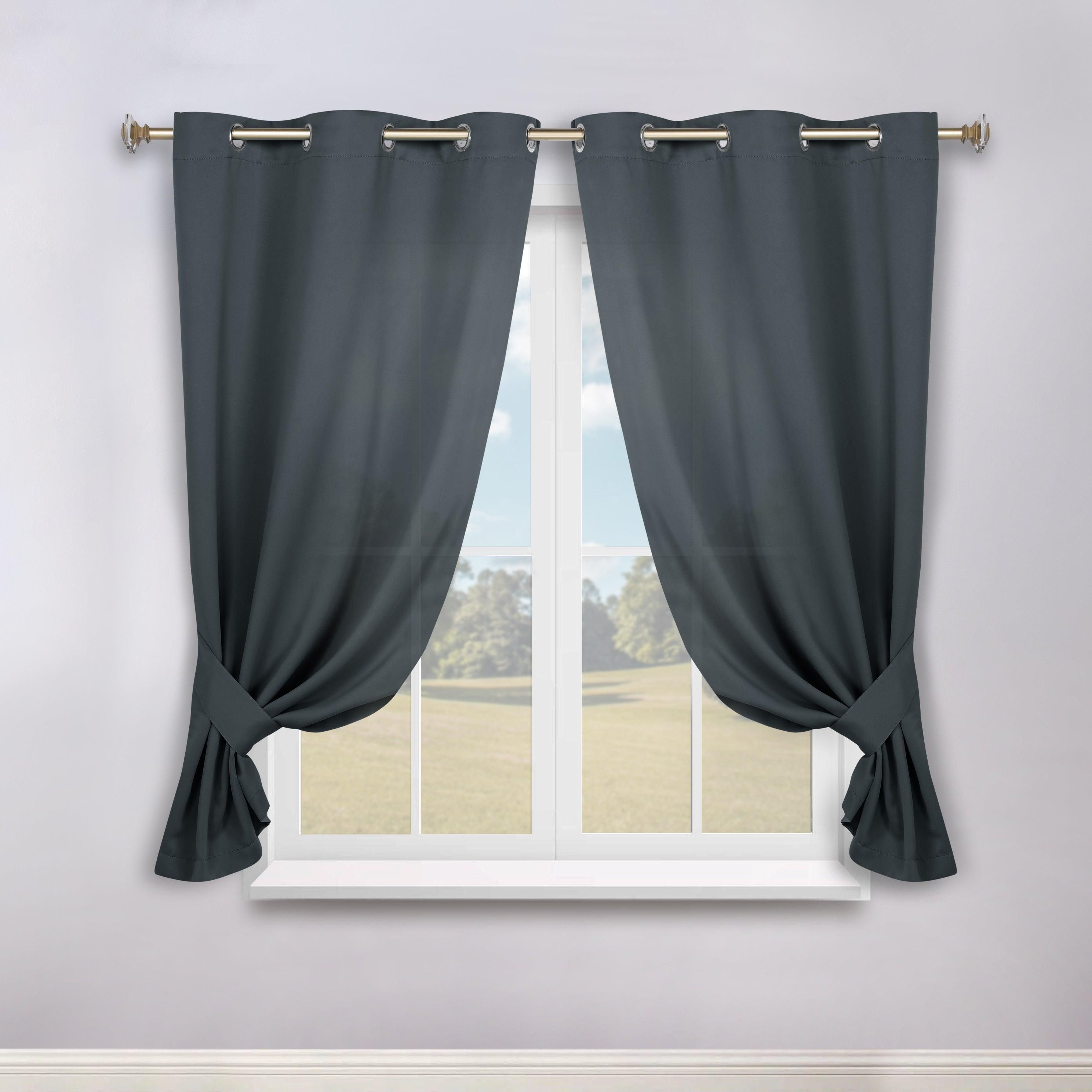 Classic Modern Solid Room Darkening Blackout Curtain Panels, Set of 2 - Blackout Curtains by Superior