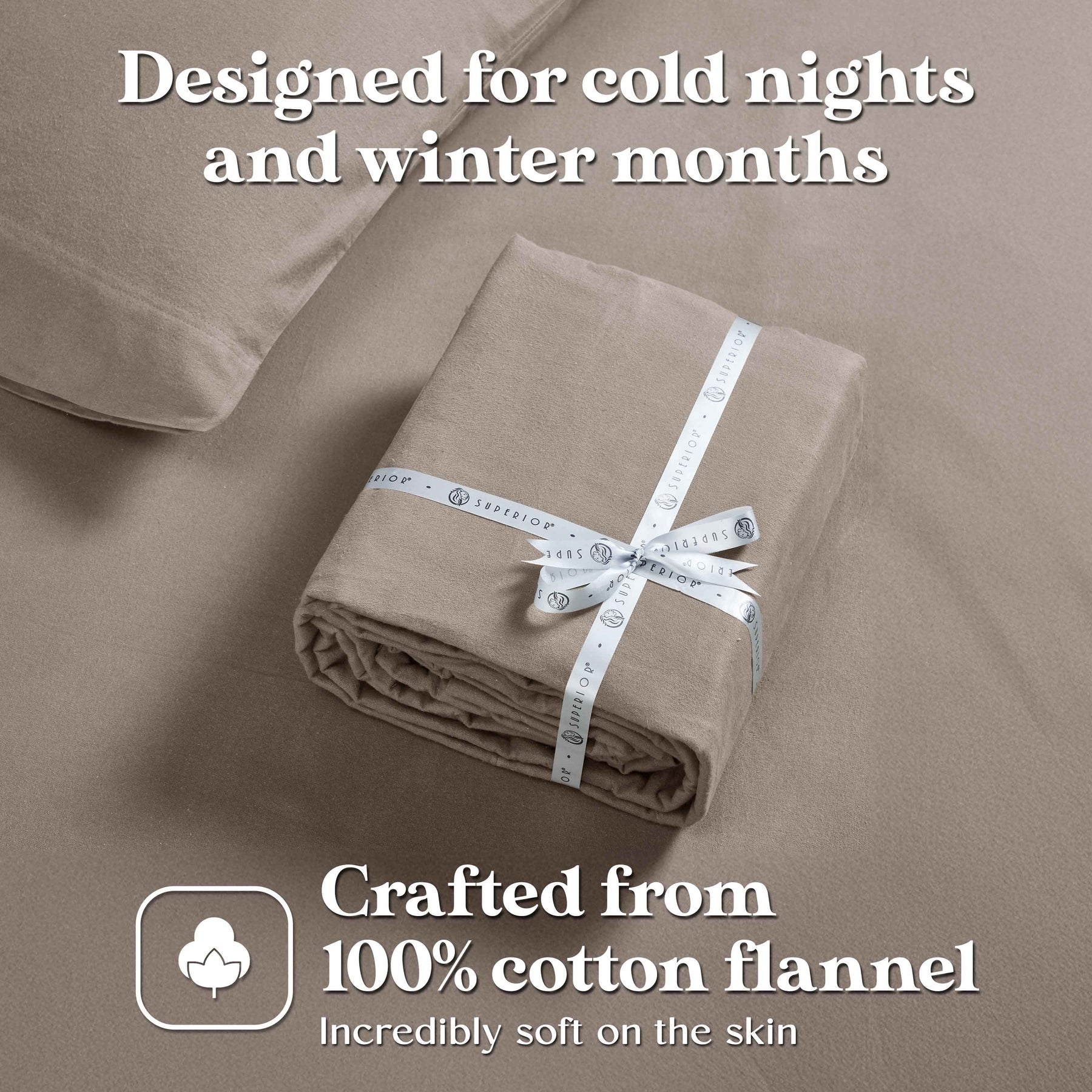 Rome Flannel Cotton Solid Deep Pocket Fuzzy Warm Sheet Set