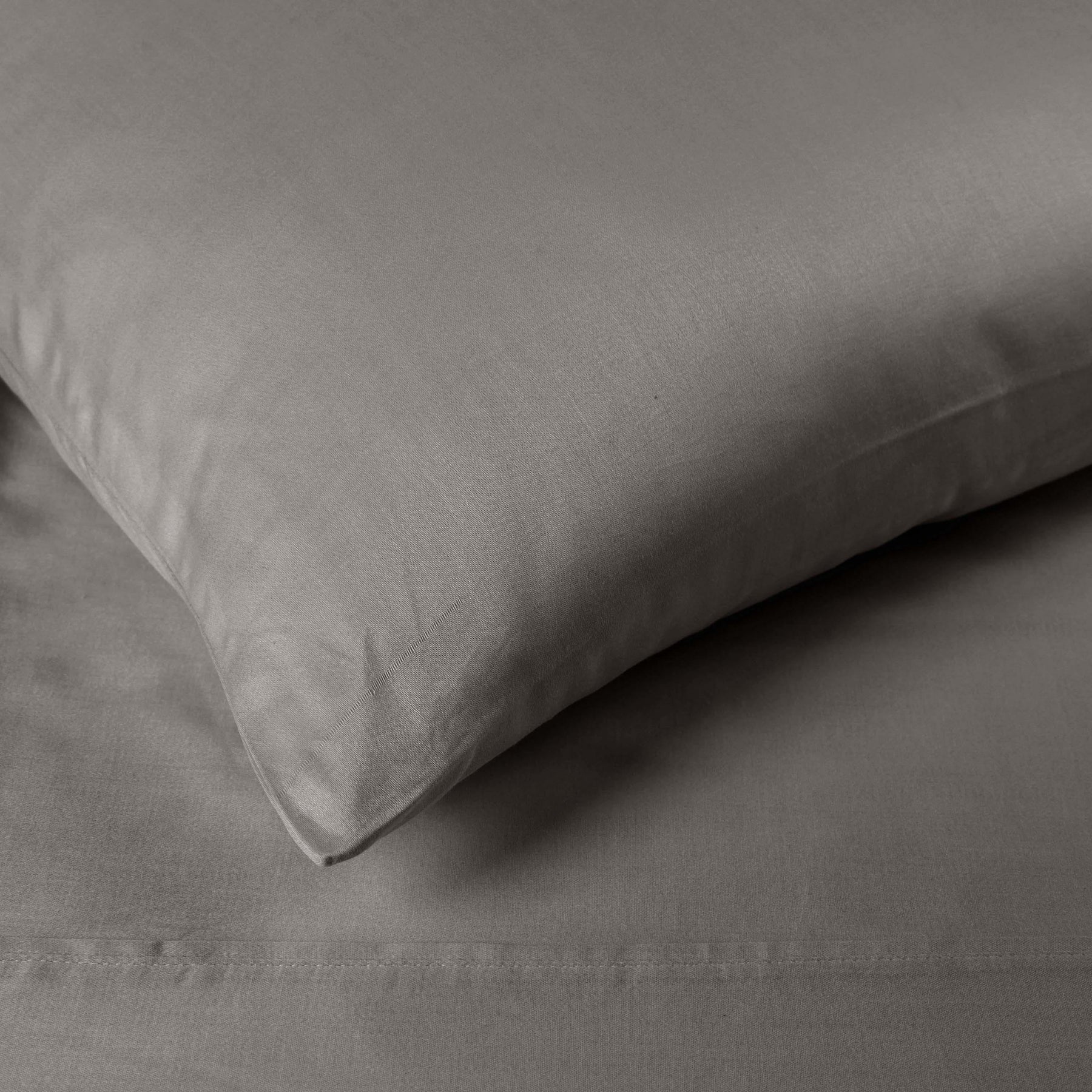 Egyptian Cotton 300 Thread Count Solid Deep Pocket Bed Sheet Set - Gray