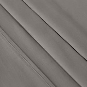 Egyptian Cotton 300 Thread Count Solid Deep Pocket Bed Sheet Set - Gray