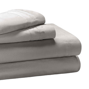 Egyptian Cotton 650 Thread Count Eco-Friendly Solid Sheet Set - Gray