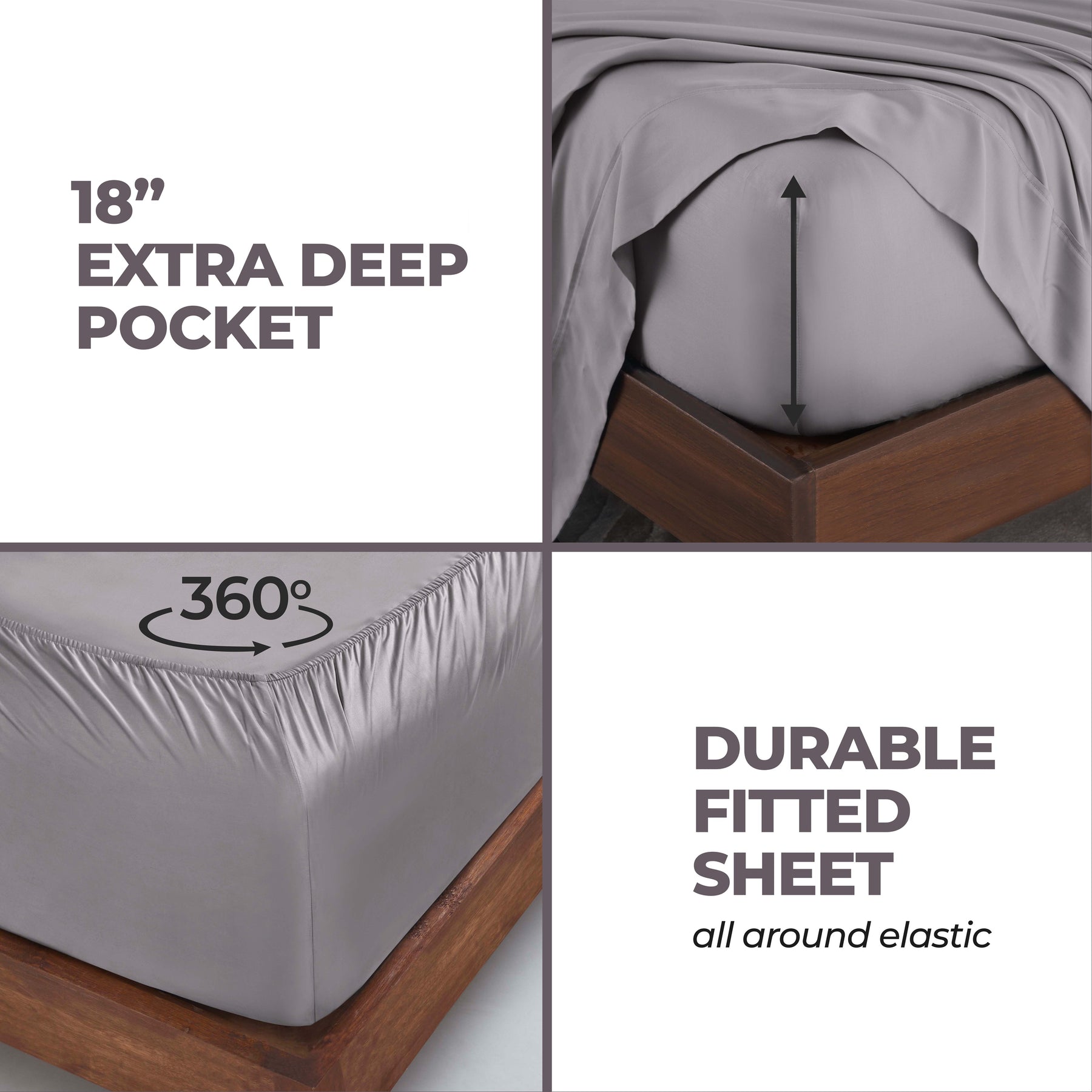 Modal From Beechwood 300 Thread Count Extra Deep Pocket Sheet Set