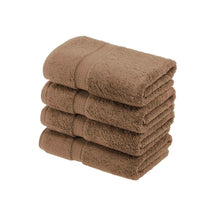 Egyptian Cotton Pile Absorbent Solid 4 Piece Hand Towel Set - Hand Towel Set by Superior - Superior 