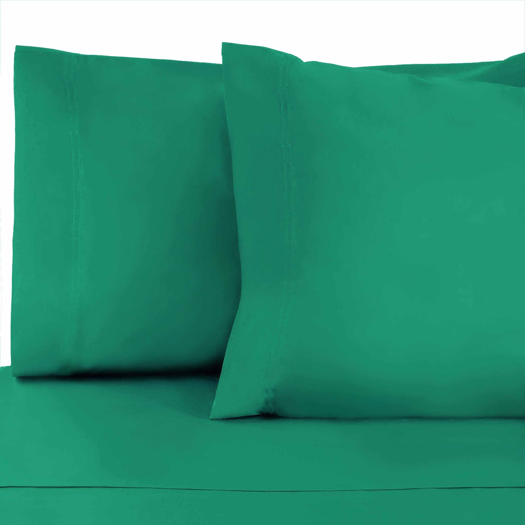 Cotton Blend 800 Thread Count Solid Pillowcase Set of 2 - HunterGreen