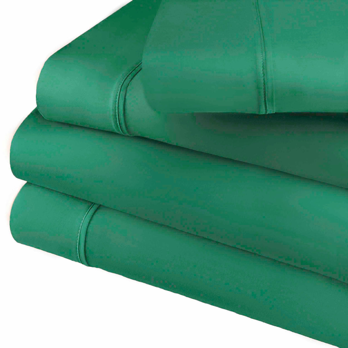 Cotton Blend 800 Thread Count Solid Deep Pocket Bed Sheet Set - HunterGreen