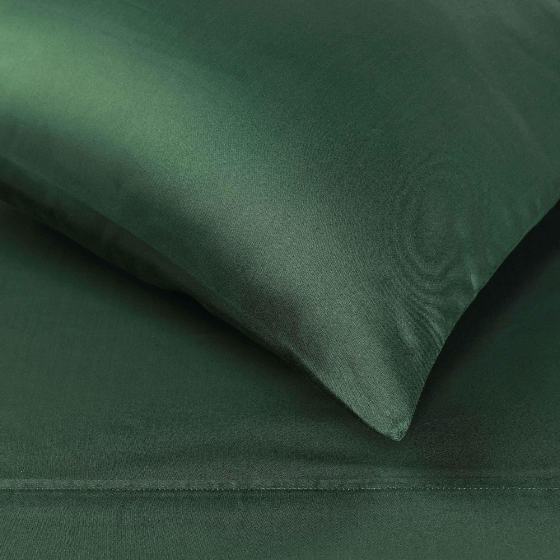 Egyptian Cotton 400 Thread Count Solid Deep Pocket Bed Sheet Set - HunterGreen