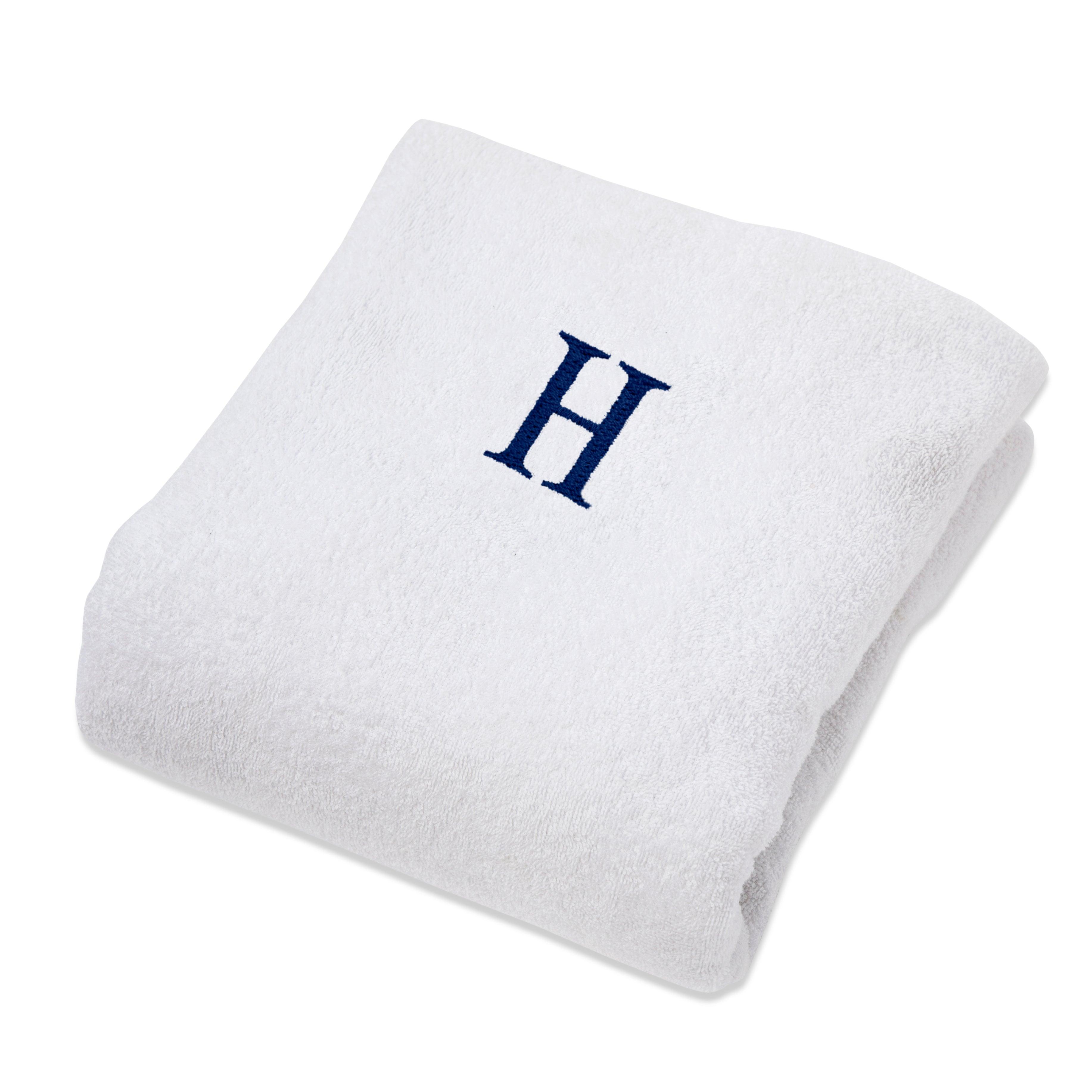 Cotton Monogrammed Patio Chaise Lounge Chair Cover - Beach Towel by Superior