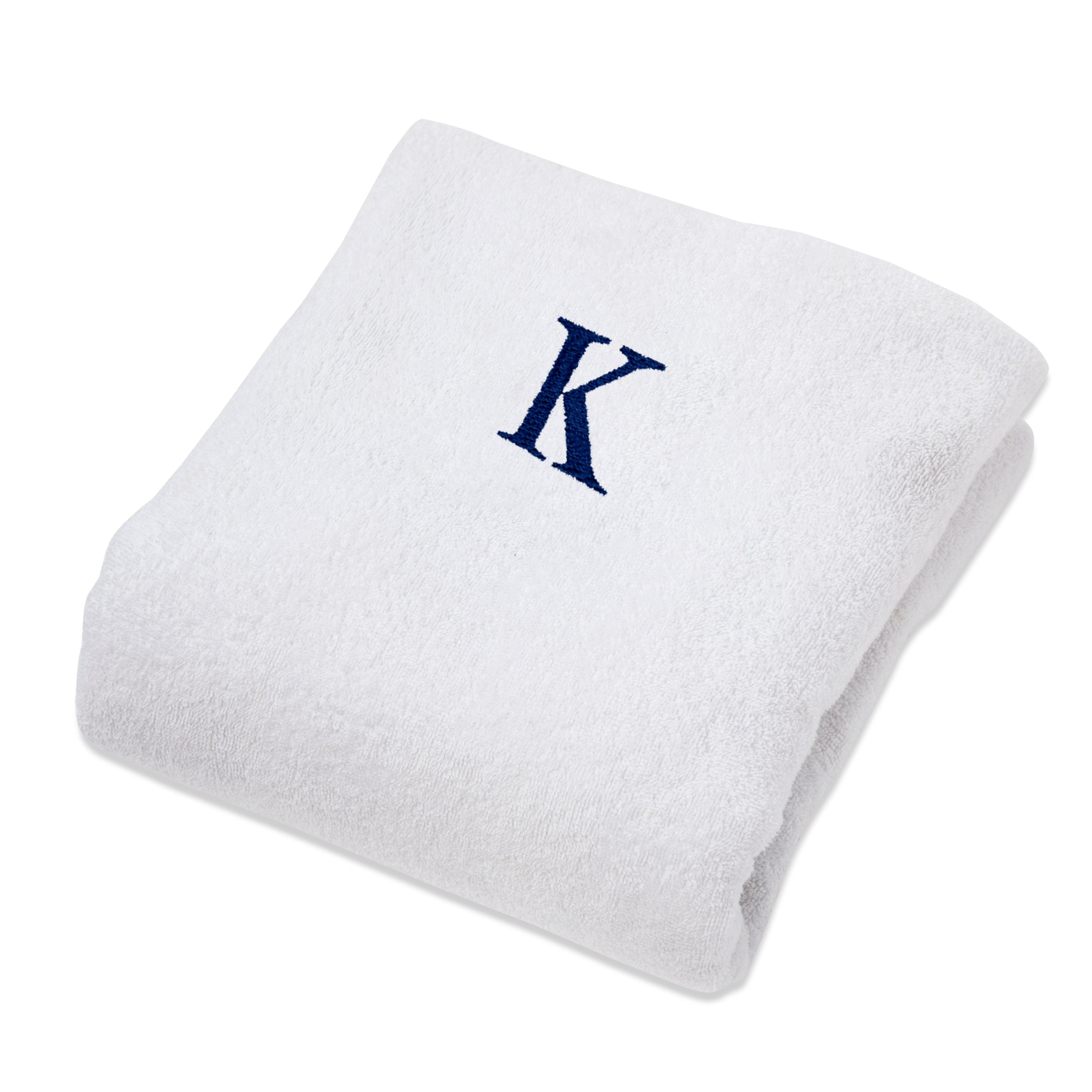 Cotton Monogrammed Patio Chaise Lounge Chair Cover - Beach Towel by Superior