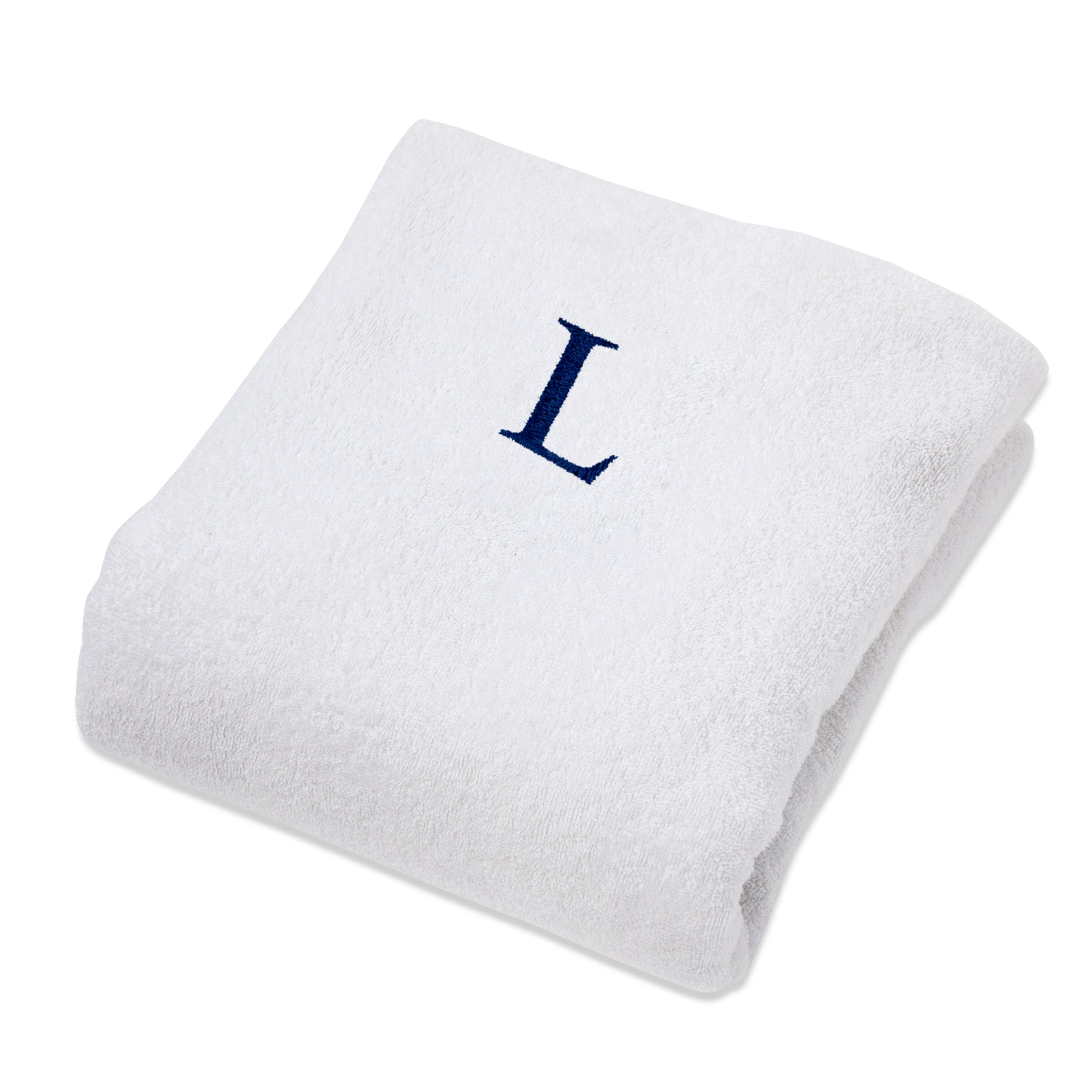 Cotton Monogrammed Patio Chaise Lounge Chair Cover - Beach Towel by Superior