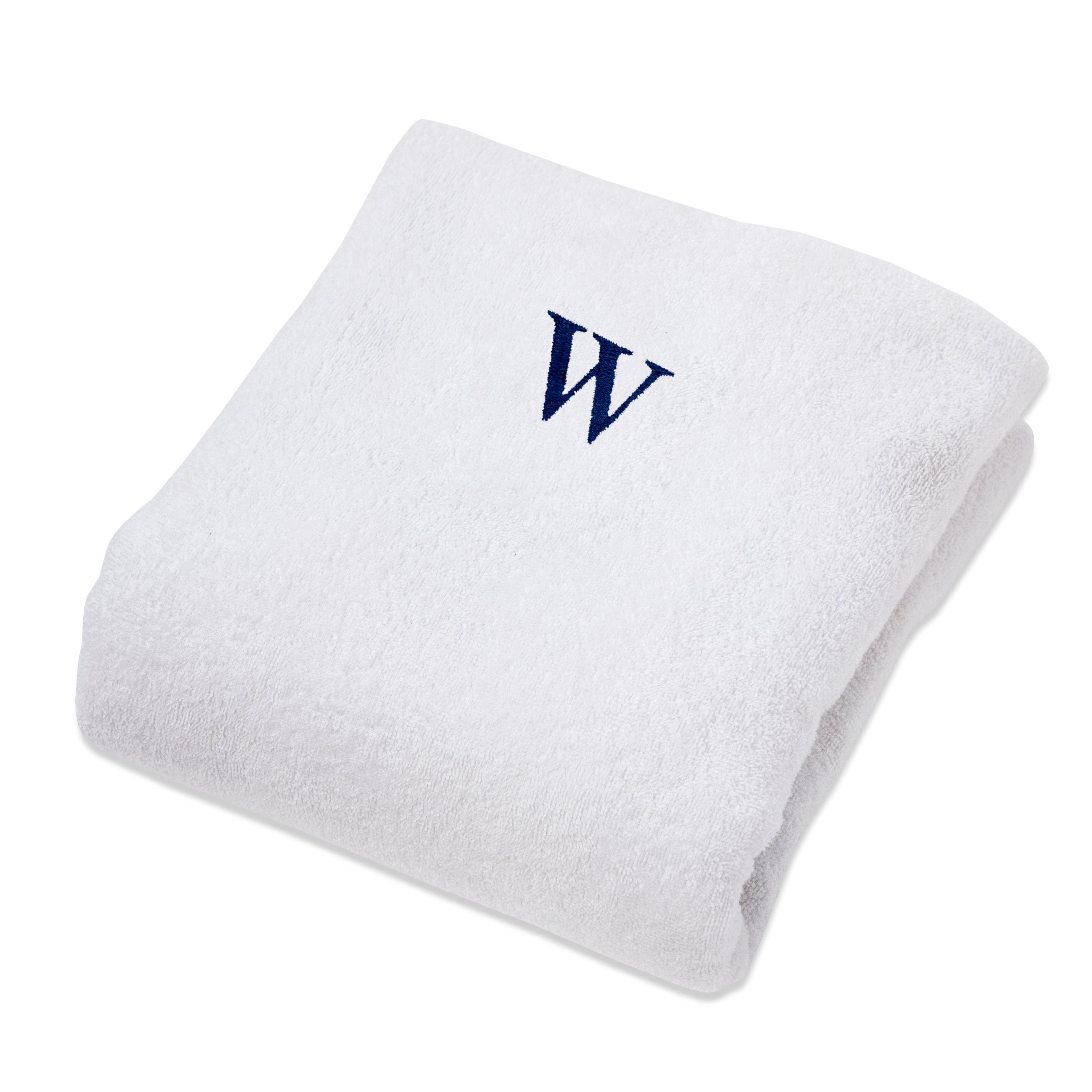 Cotton Monogrammed Patio Chaise Lounge Chair Cover - Beach Towel by Superior