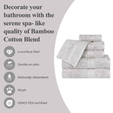 Ultra-Soft Rayon from Bamboo Cotton Blend 8 Piece Towel Set